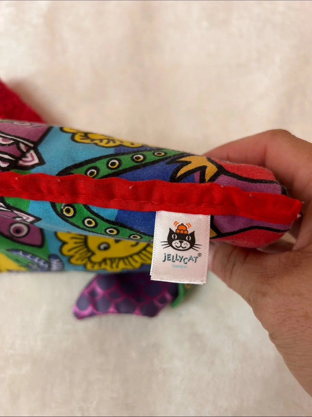 Jellycat bright fabric